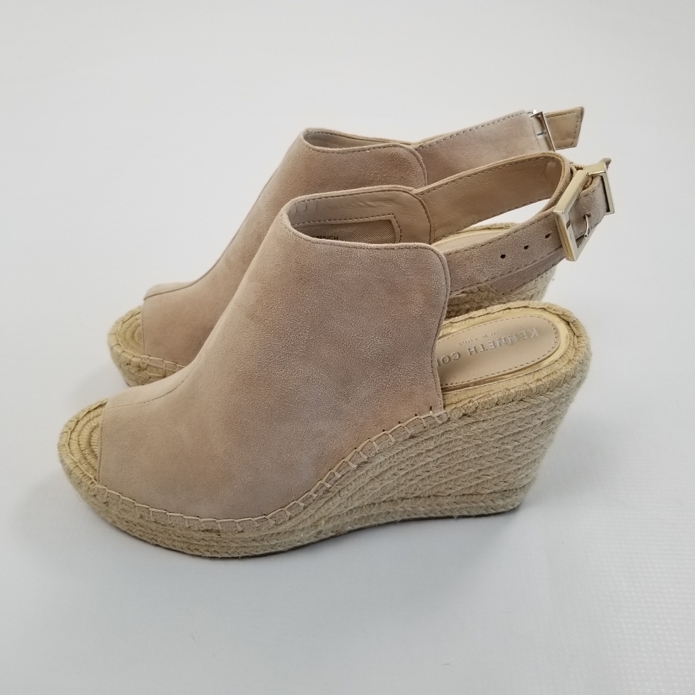Kenneth Cole New York Olivia Espadrille Peep-Toe Wedge Sandals Shoes Size 11 - Picture 2 of 12